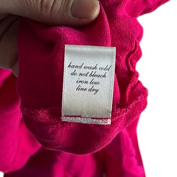 Womens Top Size Large Magenta Button Down Workwear Office Attire Outdoorsy Work - Picture 8 of 9